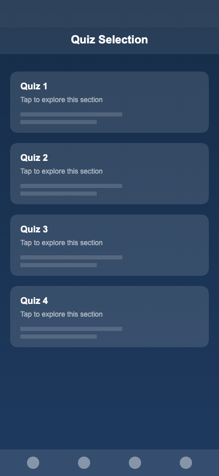 France Drone Prep quiz selection screen.