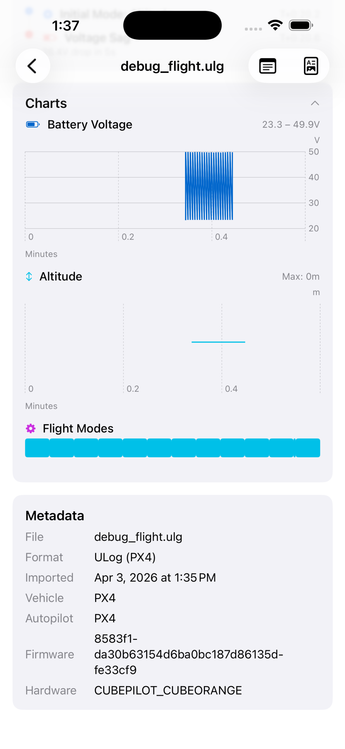 LogLens charts screen